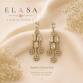 Crystal Cascade American Diamond Statement Earrings
