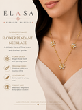Floral Crystal Necklace