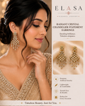 Radiant Crystal Chandelier Statement Earrings