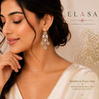 Crystal Cascade American Diamond Statement Earrings