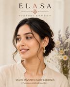 Premium Daisy Hoop Earrings