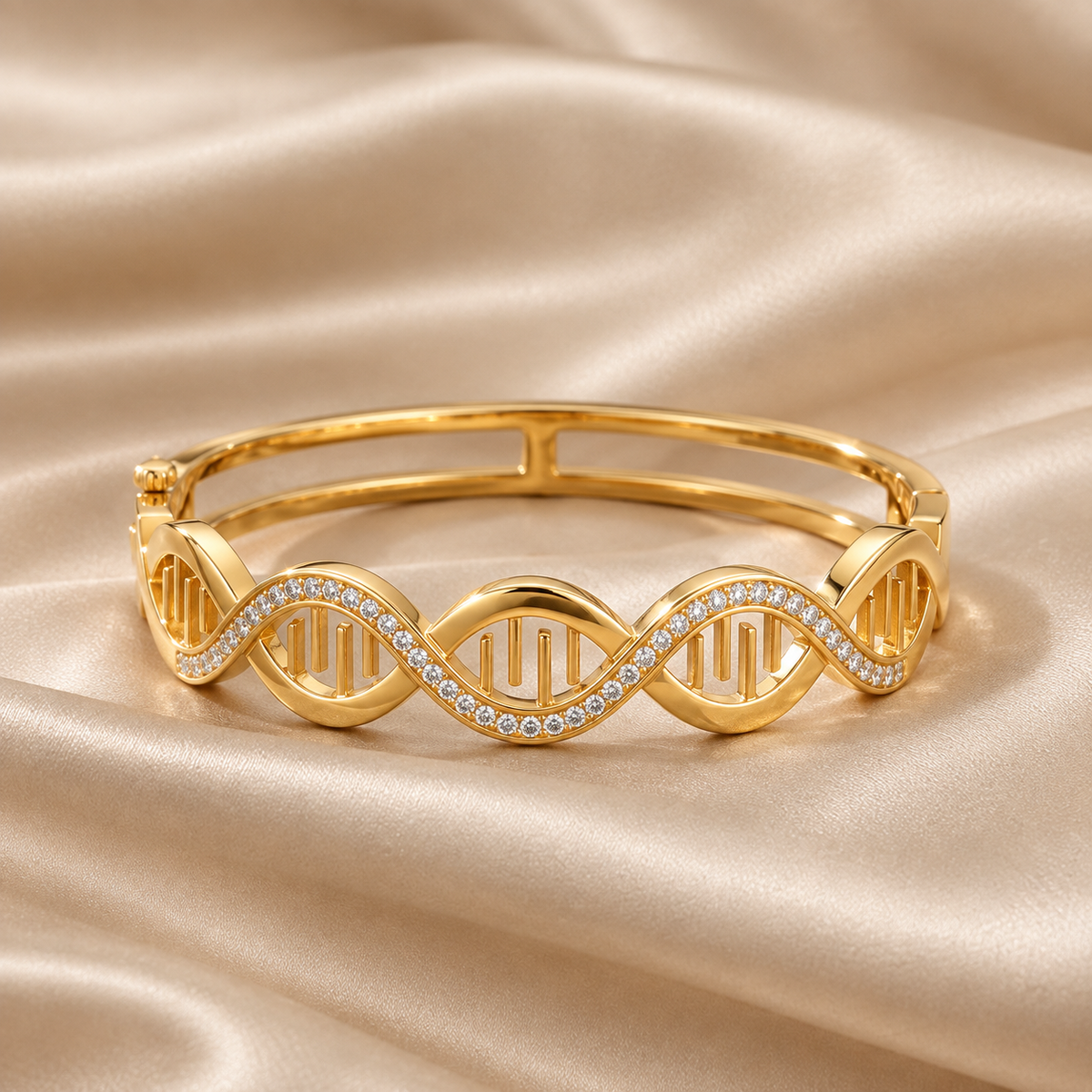 Infinity Sparkle American Diamond Bangle Bracelet