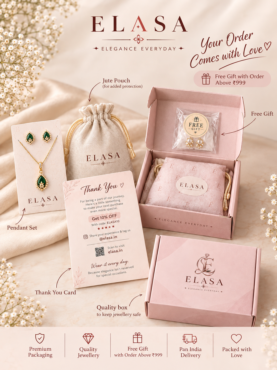 Celeste Chain Drop Stainless Steel Earrings